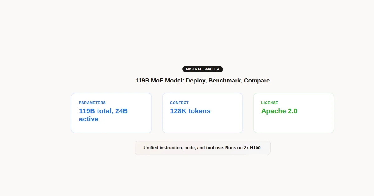 Mistral Small 4 - Specs