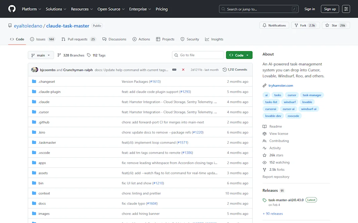 Claude Task Master GitHub