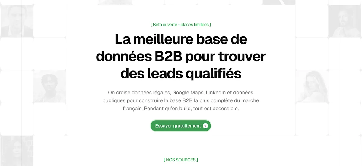 Capture d'ecran premiere page du site de Basile
