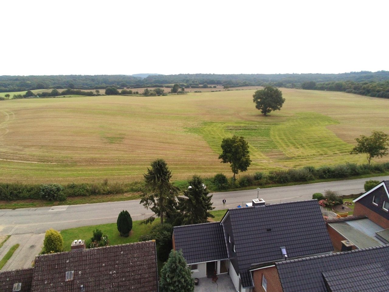 Drohnenaufnahme Doppelhaushälfte