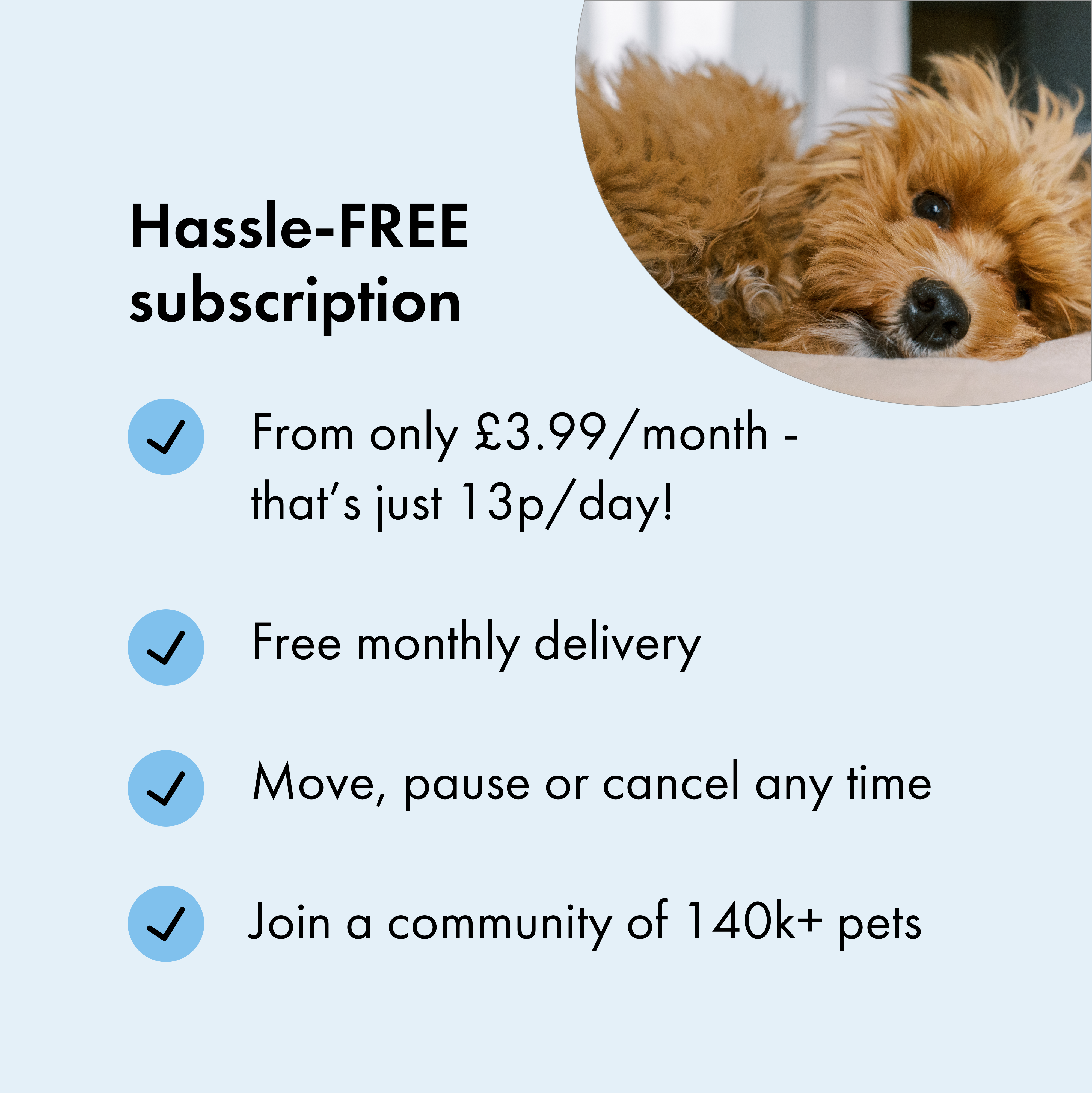 Itch Calming Treats for Dogs, subscription benefits