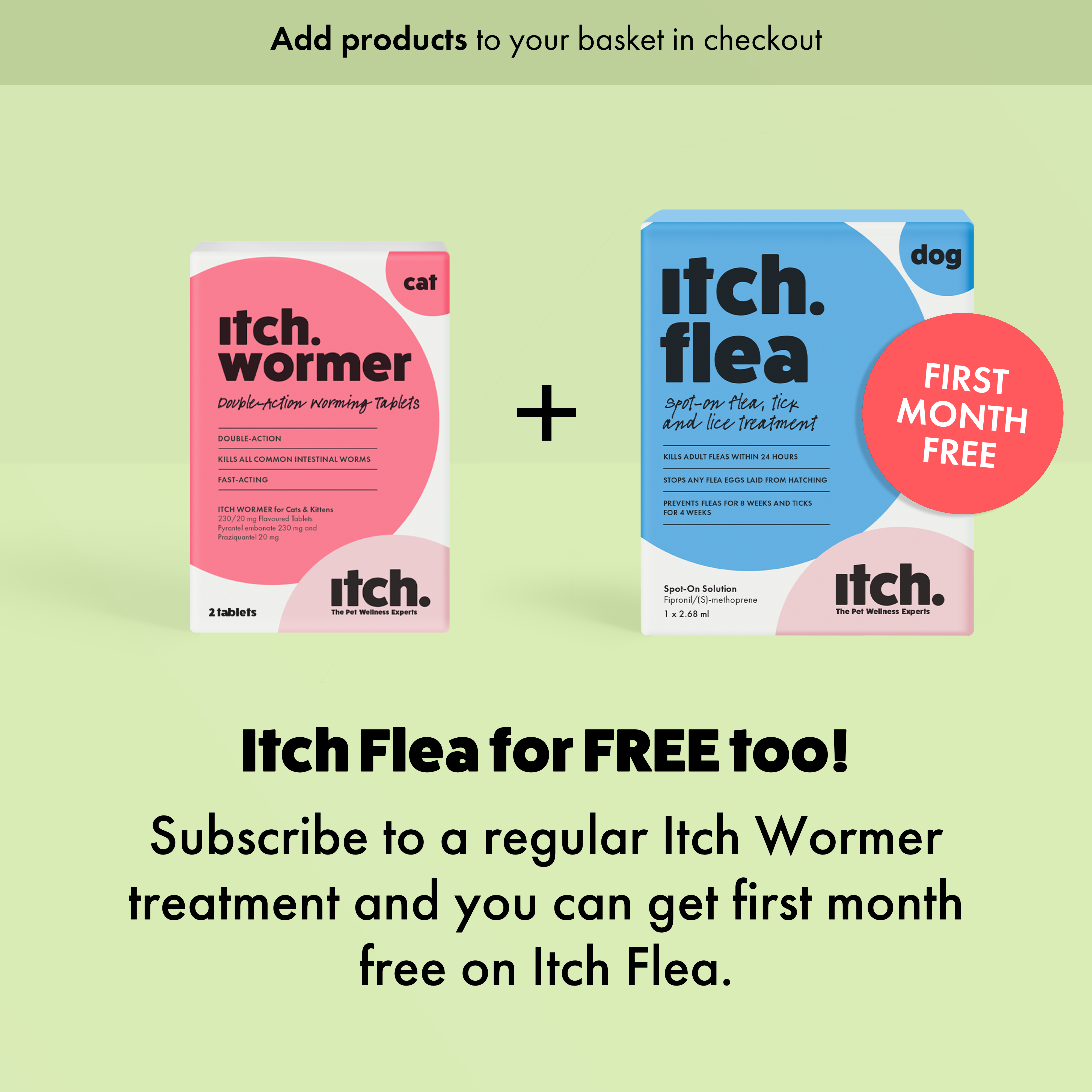 Itch parasite range, kills fleas, ticks, worms and lice, protecting your pet, family and home. 