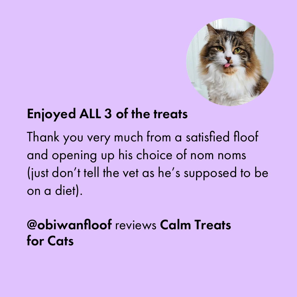 Itch Calm Treats for Cats, customer review