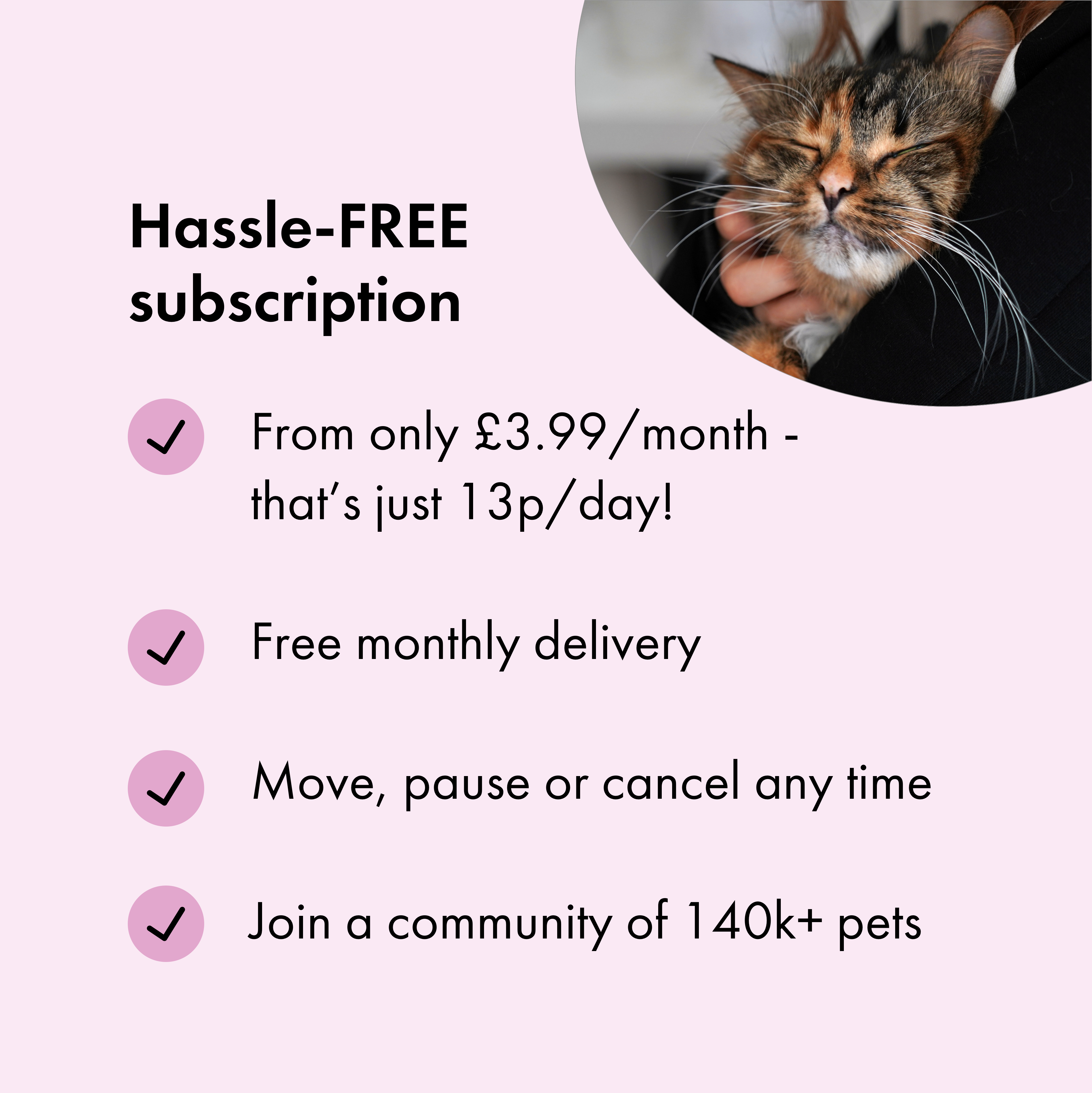 Itch Calming Treats for Cats, subscription benefits