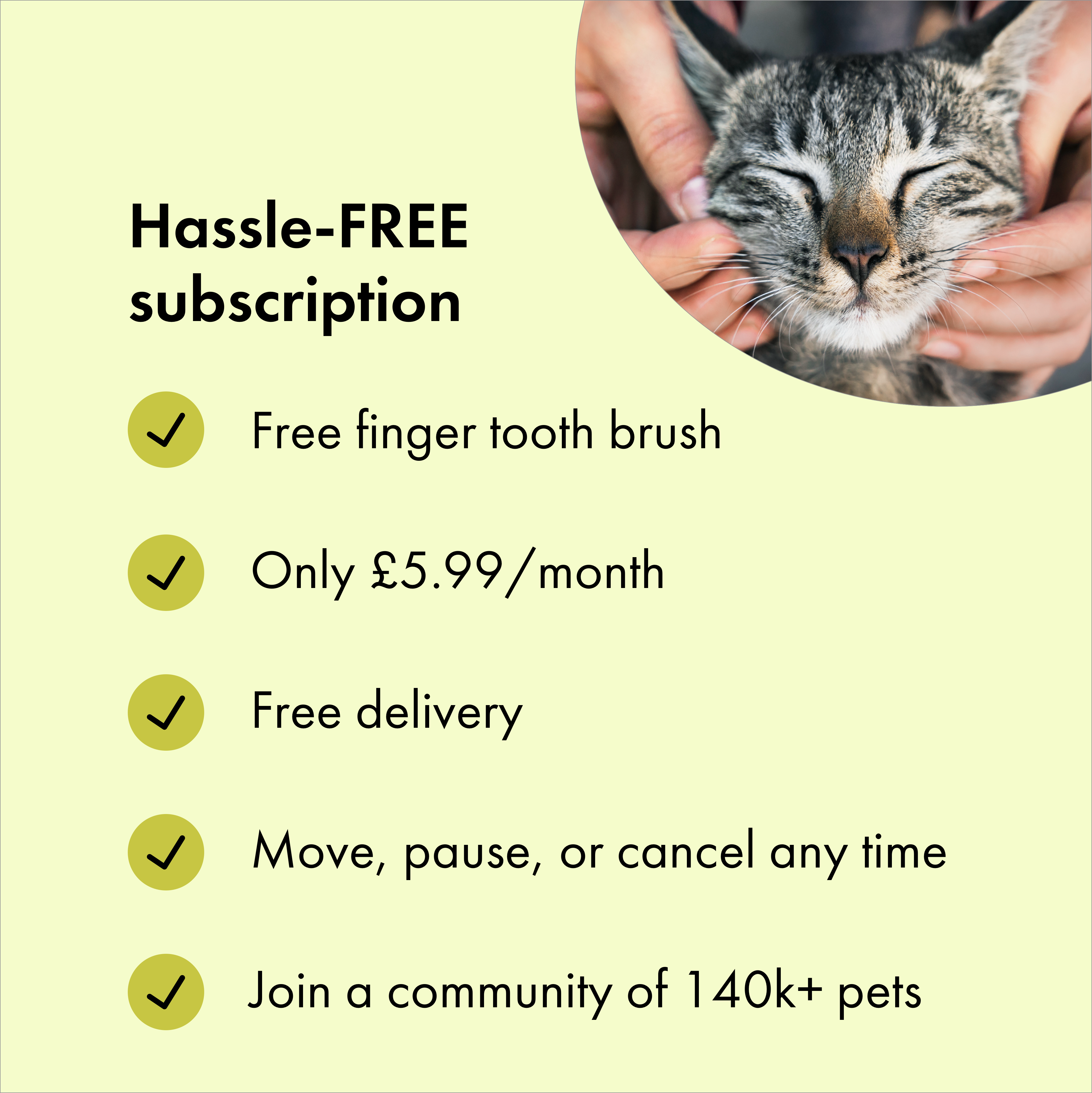 Itch Dental Toothpaste, Toothpaste for cats and dogs, packaging, subscription benefits