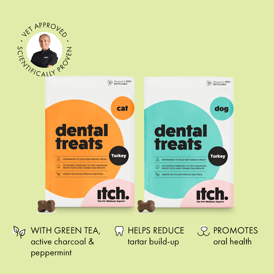 Dental Treats for Cats Dogs Vet Approved Itch
