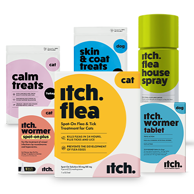 Itch pet wellness product range 