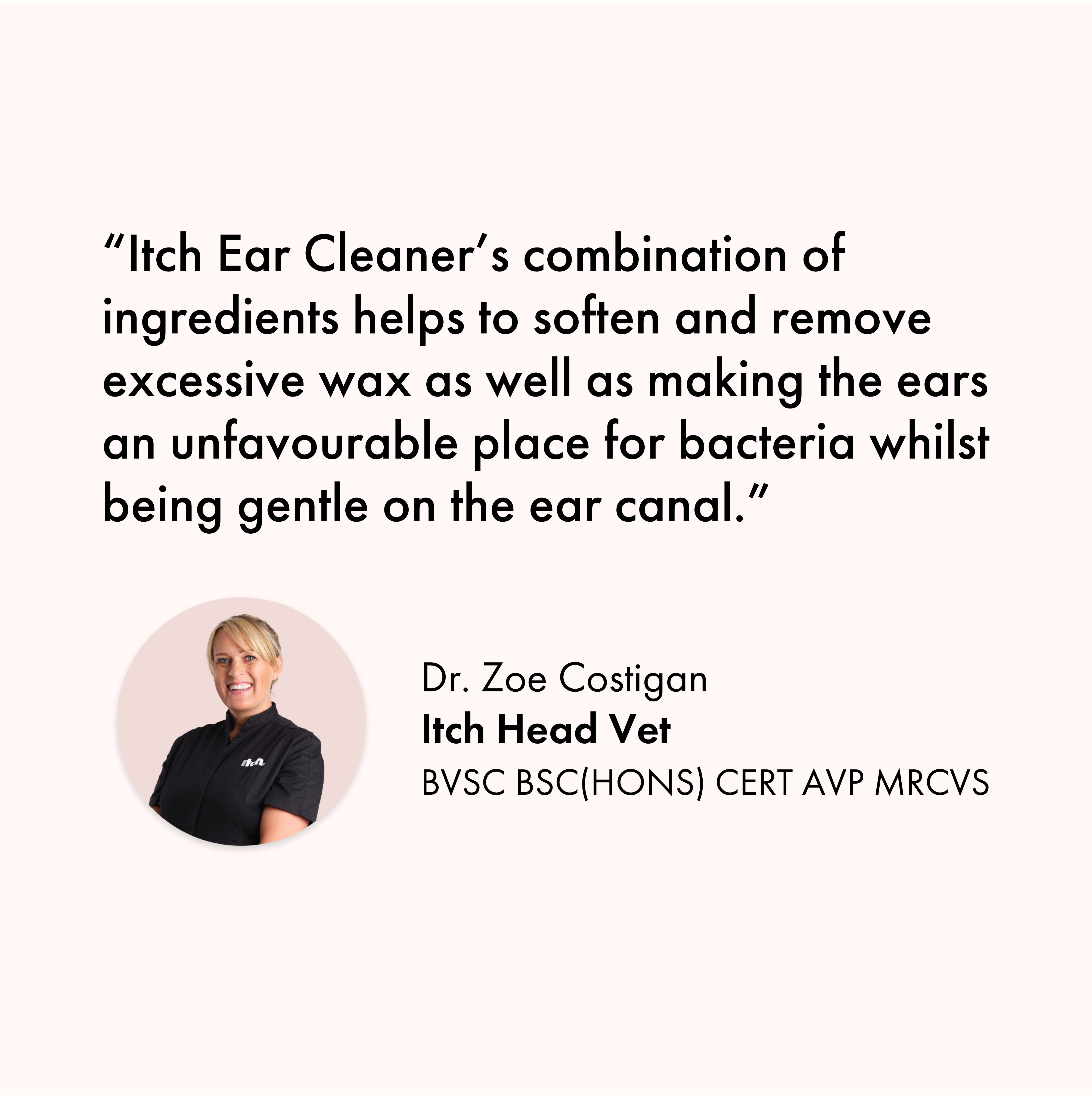 Itch Ear, Liquid Ear Cleaner for Cats and Dogs, vet quote