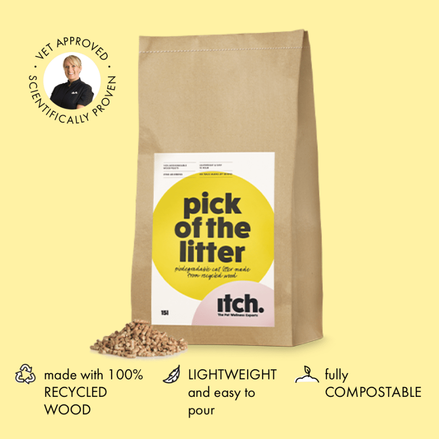 Itch Pick of the Litter - Biodegradable Cat Litter, image of bag