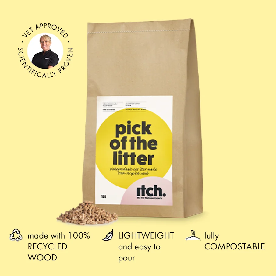Itch Pick of the Litter - Biodegradable Cat Litter, image of bag