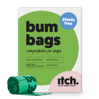 Image of Bum Bags Biodegradable Compostable Poo Bags 2 packs (8 rolls of 25 bags each)