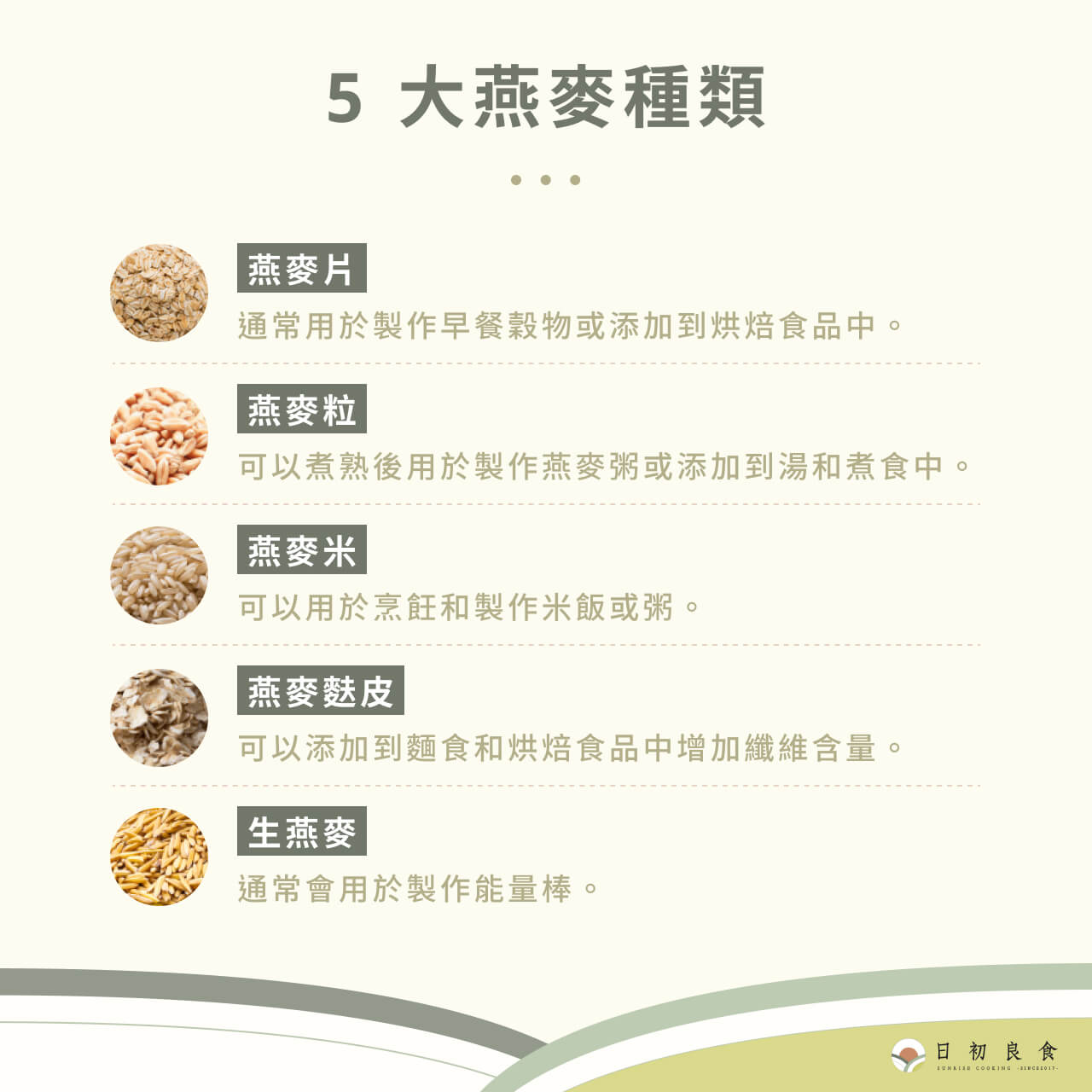 5 大燕麥種類