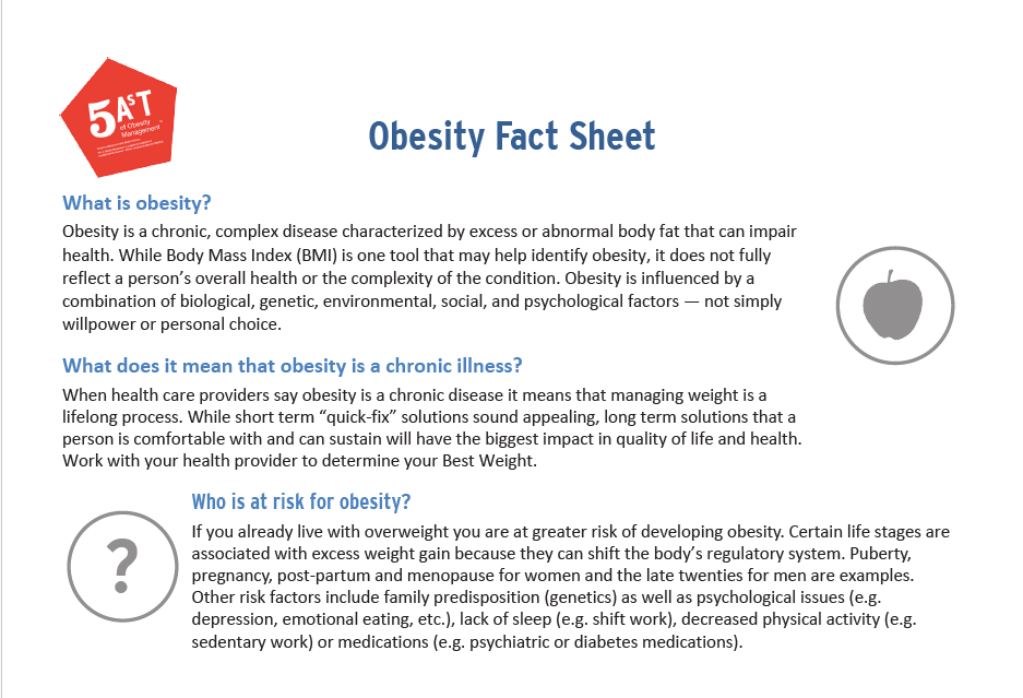 Obesity Fact Sheet thumbnail