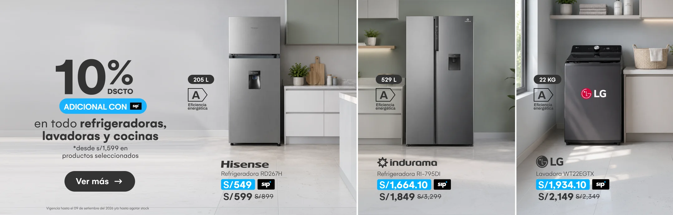 HOME-ELECTRO-LINEA BLANCA-10% de dscto adicional con SIP desde 1599 soles en productos seleccionados  en todo refris, lavas y cocinas-7-20260908-573720623-REGULAR