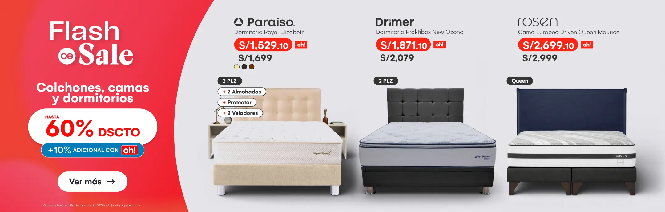 DECO-DORMITORIO-hasta 60% dsto 10% toh en dormitorios camas colchones-NULL-PARAISO-7-20260202-0000