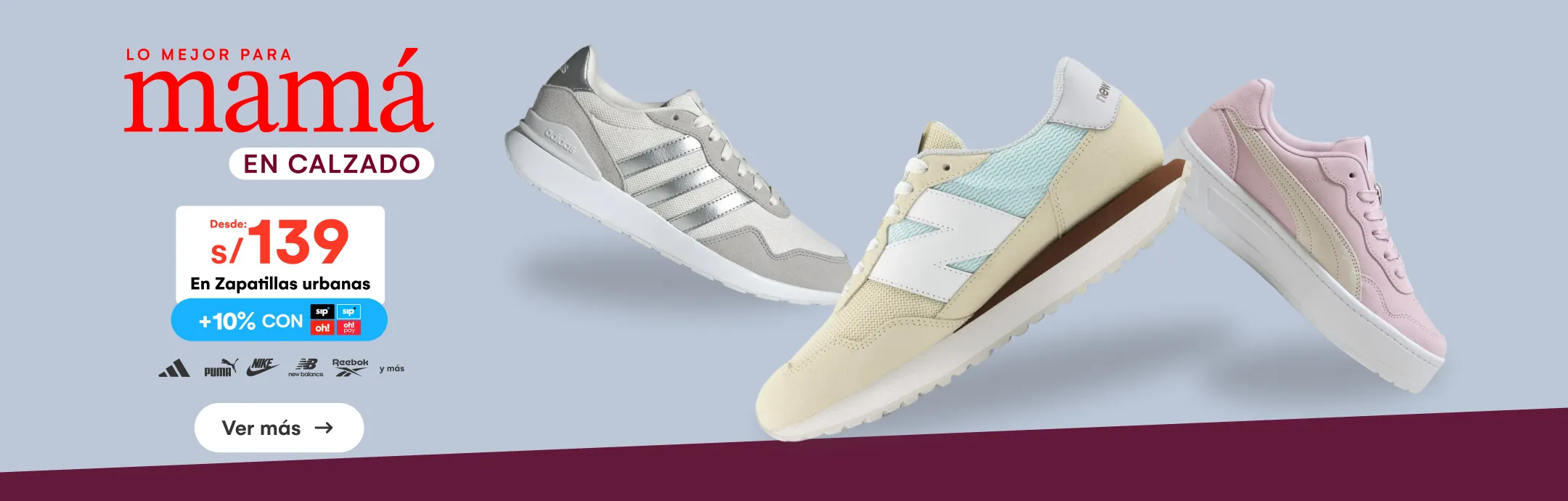 HOME-CALZADO-CALZADO-zapatillas urbanas desde 139  10% sip-ADIDAS, PUMA, NIKE, NEW BALANCE, REEBOK Y MAS-3-20260424-0000