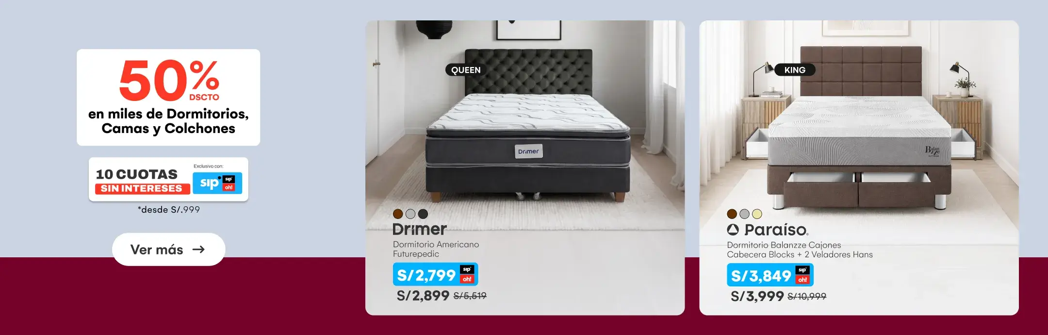 HOME-DECO-DORMITORIO-50%dscto en miles de dormitorios, camas y colchones | 10 CSI desde S/.999-6-20260424-1216