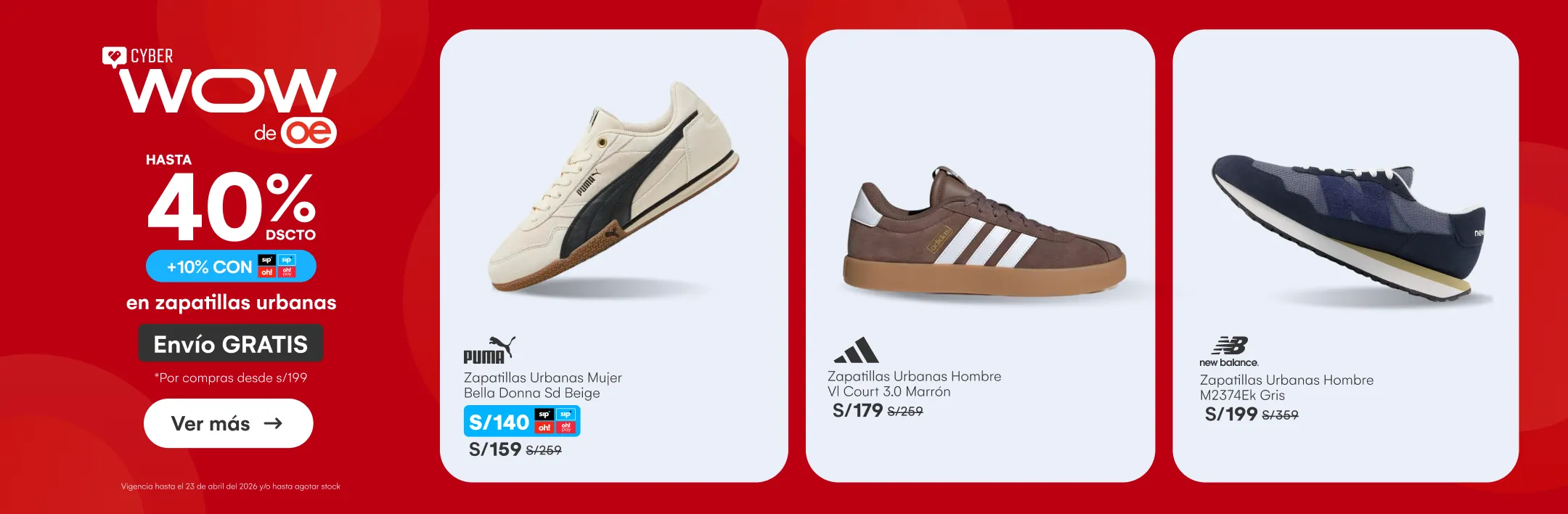 HOME-CALZADO-CALZADO (miércoles 22-hasta 40%  10% sip en zapatillas urbanas-ADIDAS, PUMA, NIKE, NEW BALANCE, REEBOK, SKECHERS Y MAS-20260422-1245
