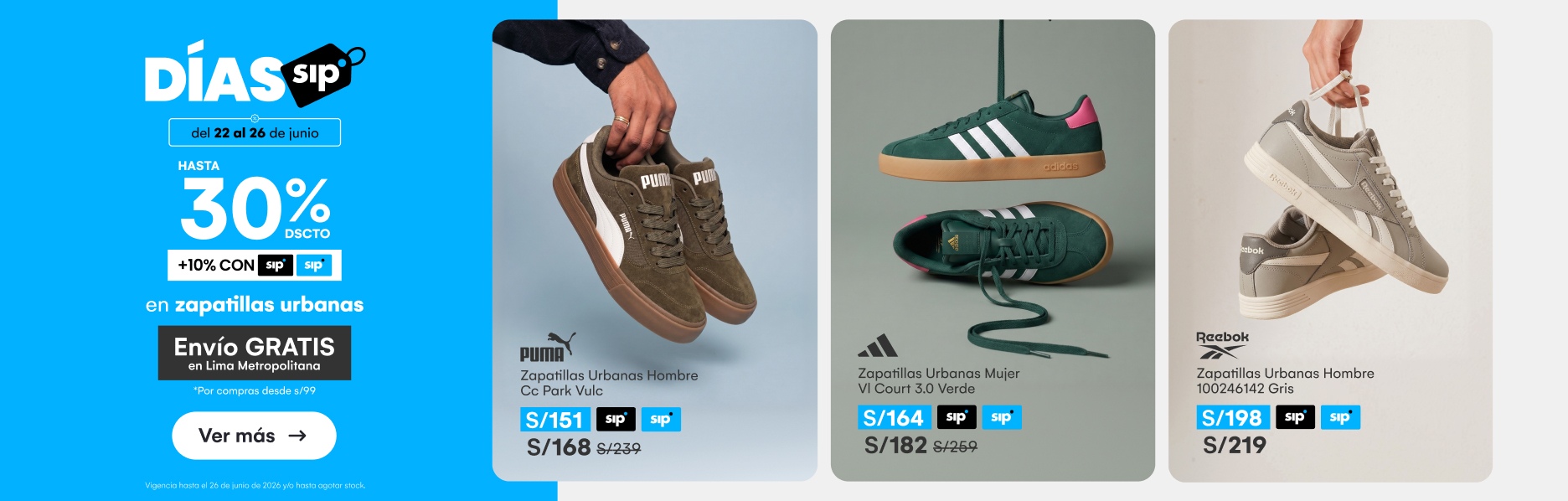 HOME-MODA-CALZADO-hasta 30% 10 sip zapatillas urbanas-ADIDAS, PUMA, NEW BALANCE, REEBOK Y MAS-6-20260623-1808-SIP