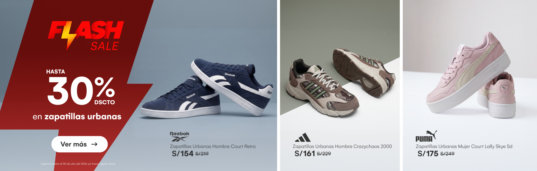 HOME-CALZADO-CALZADO-hasta 30% en zapatillas urbanas-ADIDAS, PUMA, NEW BALANCE, REEBOK, SKECHERS Y MAS-5-20260702-0000-FS