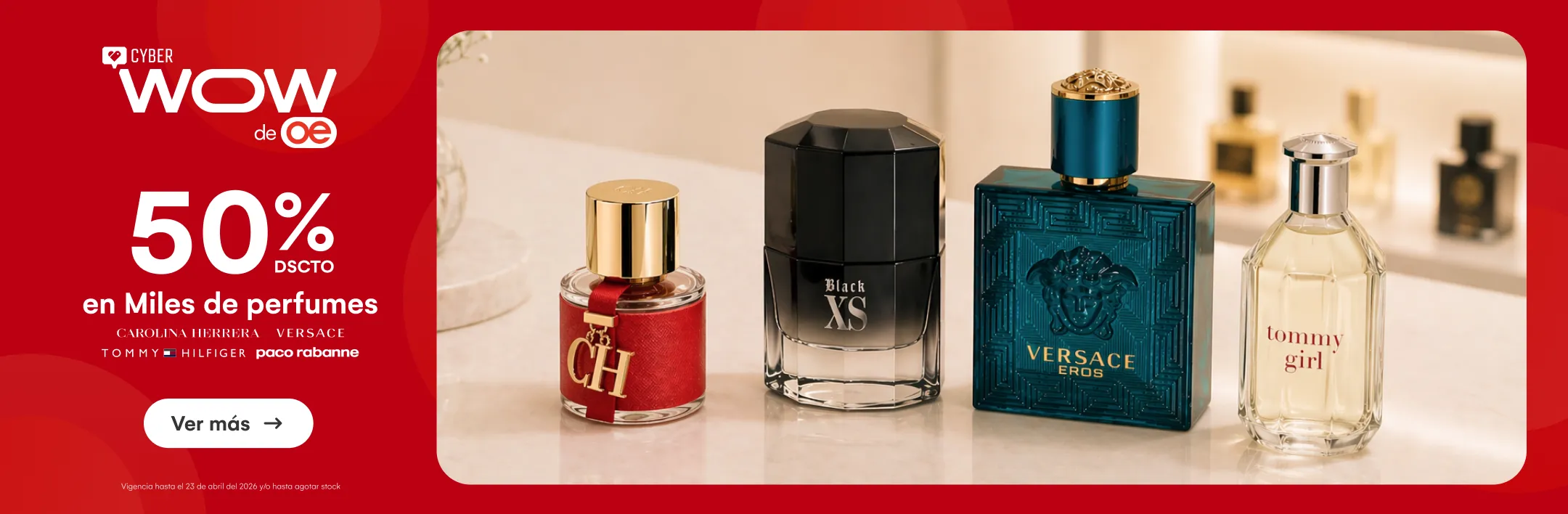 HOME-BELLEZA-PERFUMERÍA-llamado-50% EN MILES DE PERFUMES-CH, TOMMY HILFIGER, VERSACE, RABANNE-1-20260422-0000