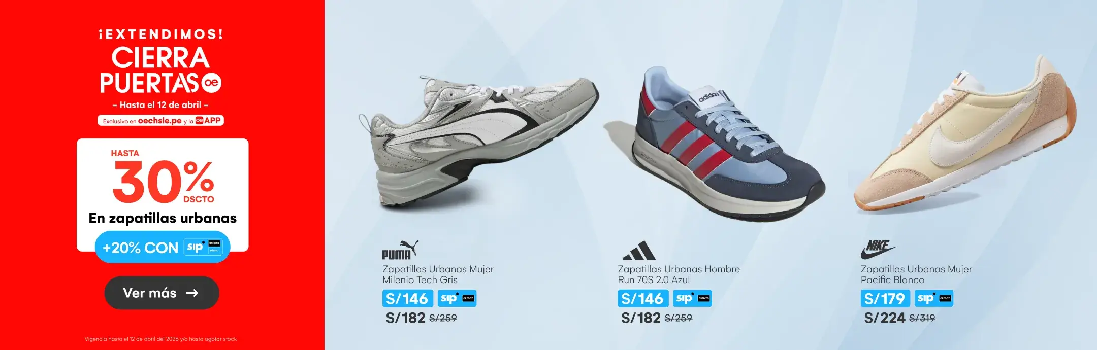 CALZADO-CALZADO-hasta 30% 20% en zapatillas urbanas-NULL-ADIDAS, PUMA, NIKE, REEBOK, SKECHERS Y MAS-5-20260409-0000