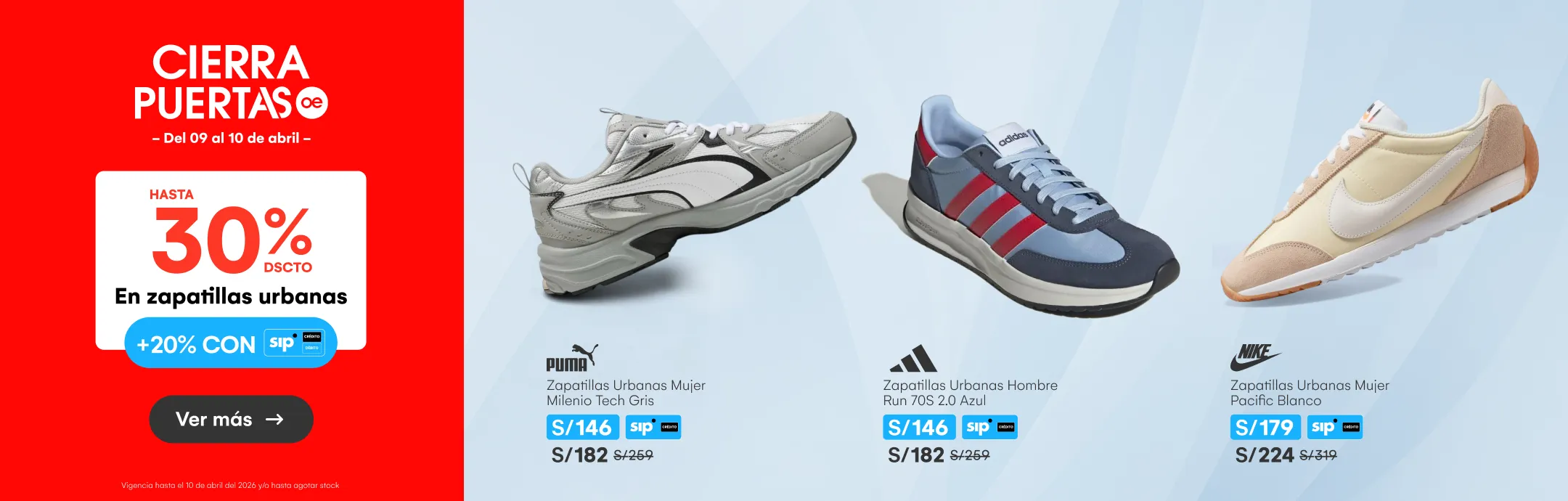 CALZADO-CALZADO-hasta 30% 20% en zapatillas urbanas-NULL-ADIDAS, PUMA, NIKE, REEBOK, SKECHERS Y MAS-5-20260409-0000