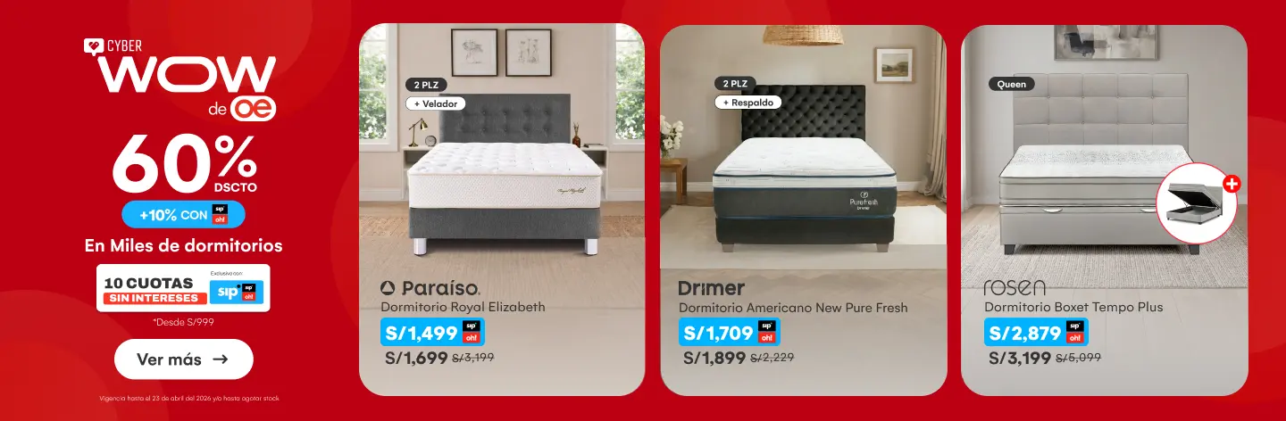HOME-DECOHOGAR-DORMITORIO-60%dscto  10% con SIP en miles de dormitorios, camas y colchones | 10 CSI desde S/.999-7-20260420-0000