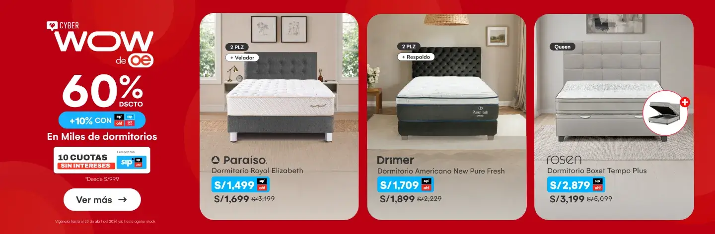 HOME-DECOHOGAR-DORMITORIO-60%dscto  10% con SIP en miles de dormitorios, camas y colchones | 10 CSI desde S/.999-7-20260420-0000