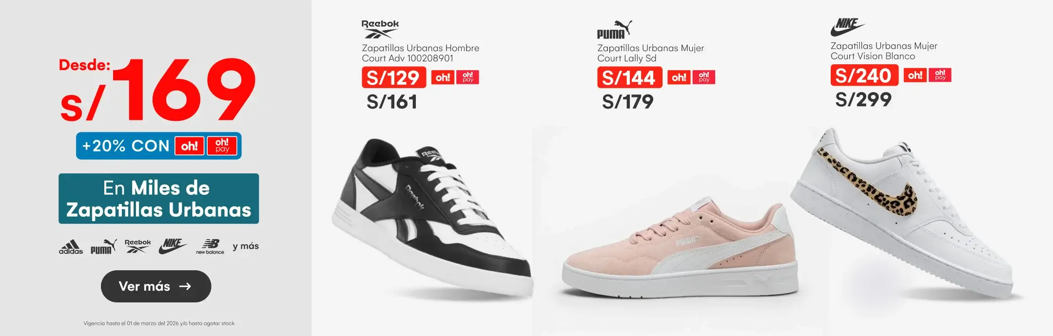 CALZADO-ZAPATILLAS (PUEDEN SER ZAPATILLAS ESCOLARES Y URBANAS)-MILES ZAPATILLAS URBANAS DESDE 169  20% toh-NULL-ADIDAS PUMA NIKE NEW BALANCE Y MÁS-6-20260227-0920