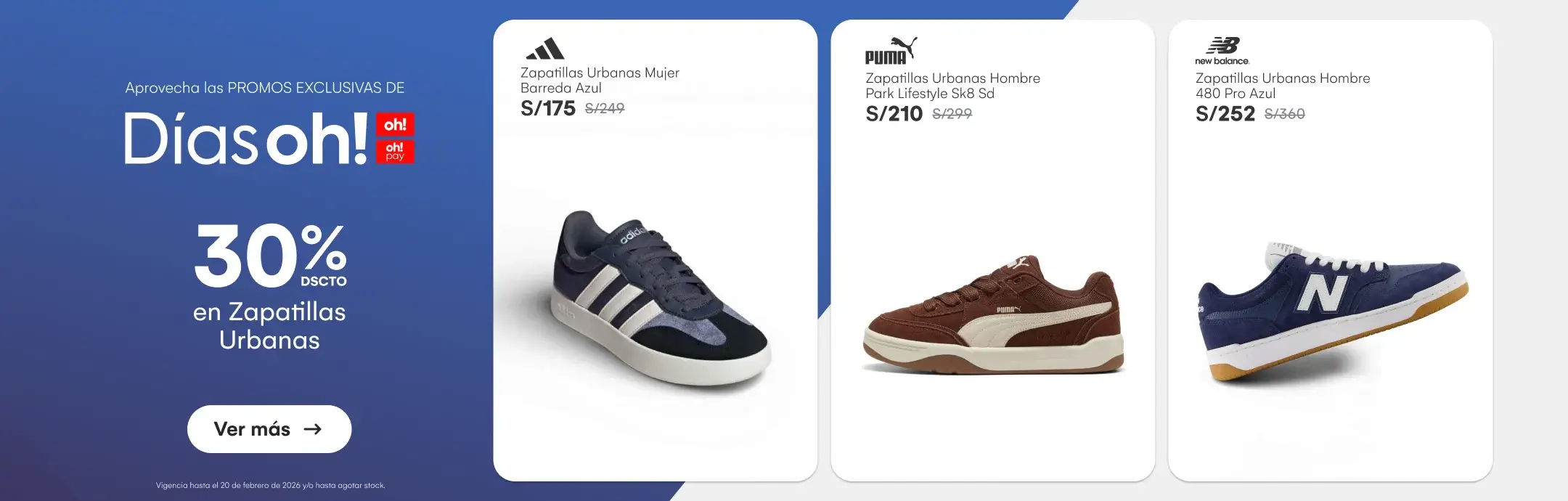 CALZADO-CALZADO-30% en zapatillas urbanas-NULL-ADIDAS, PUMA, NIKE, NEW BALANCE, REEBOK Y MAS-10-20260216-0001