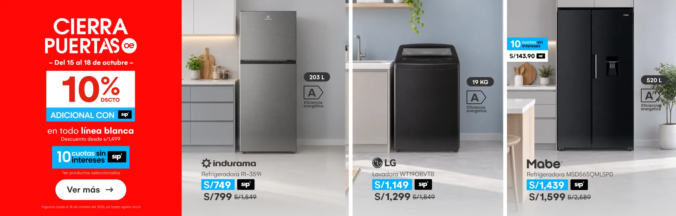 HOME-ELECTRO-LINEA BLANCA-10% de dscto adicional con Sip en todo LB desde 1499 soles-2-20261015-0000-CP