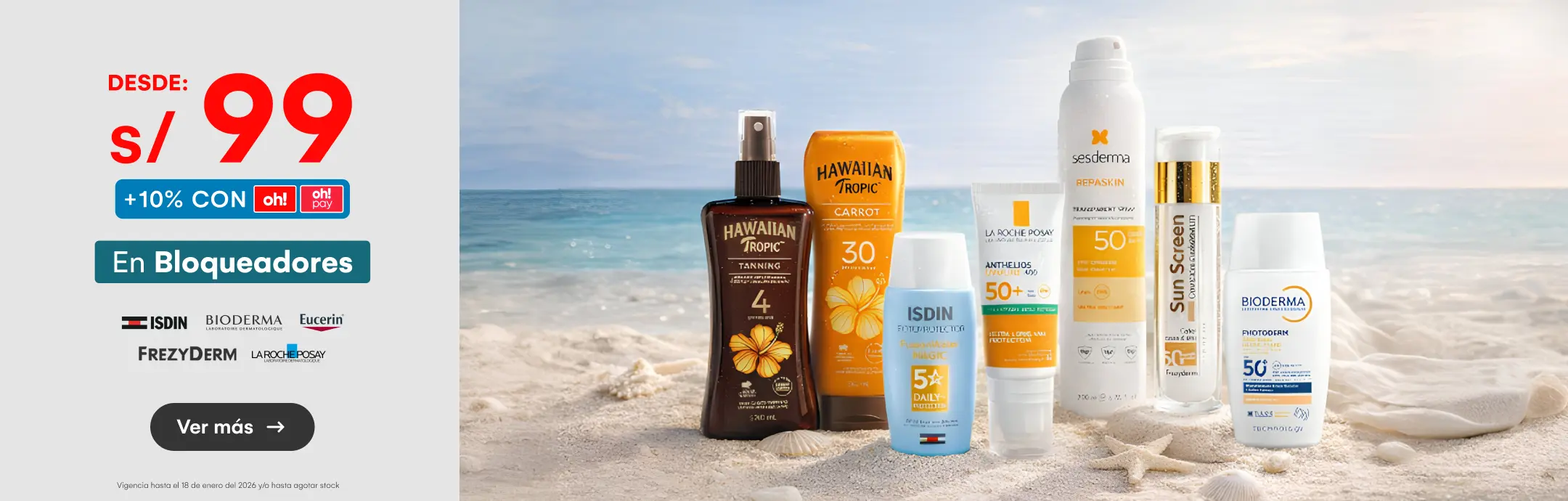 BELLEZA-BELLEZA-LO MEJOR EN SOLARESBloqueadores desde S/ 99  10%TOH-NULL-ISDIN BIODERMA LA ROCHE POSAY EUCERIN FREZYDERM-3-20260113-1021