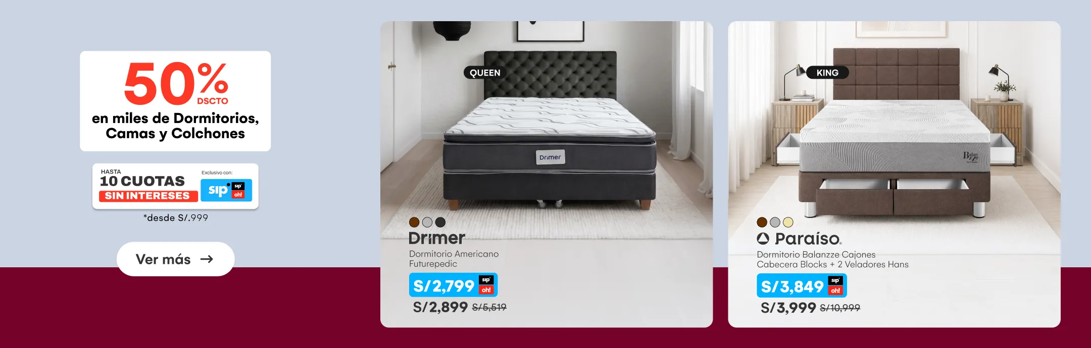 HOME-DECO-DORMITORIO-50%dscto en miles de dormitorios, camas y colchones | 10 CSI desde S/.999-6-20260424-1216