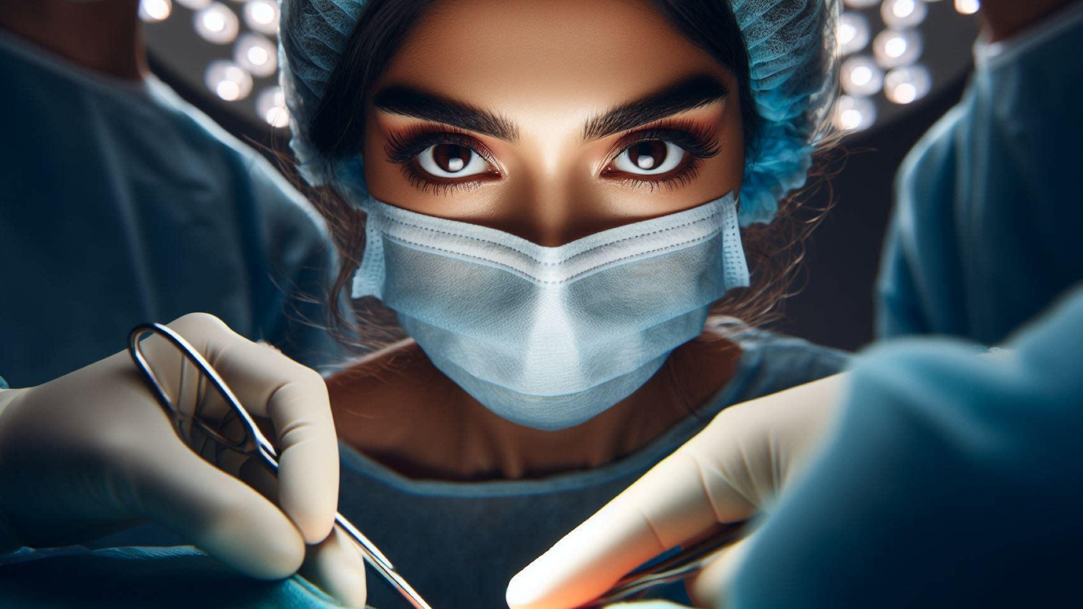 A team of surgeons working together