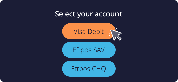 CBA ATM Select your account