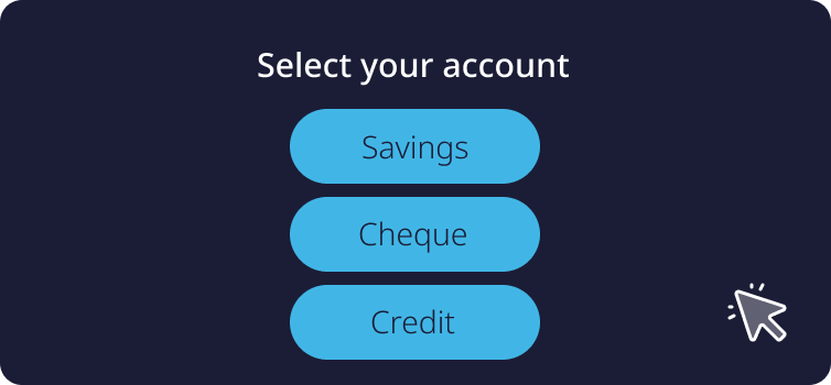 CBA ATM Select your account