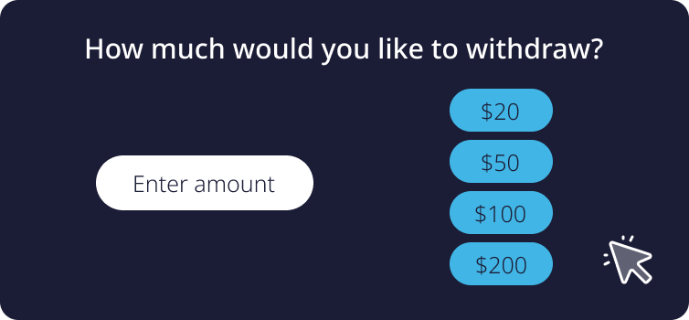 CBA ATM How much would you like to withdraw