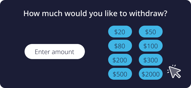 NAB ATM How much would you like to withdraw