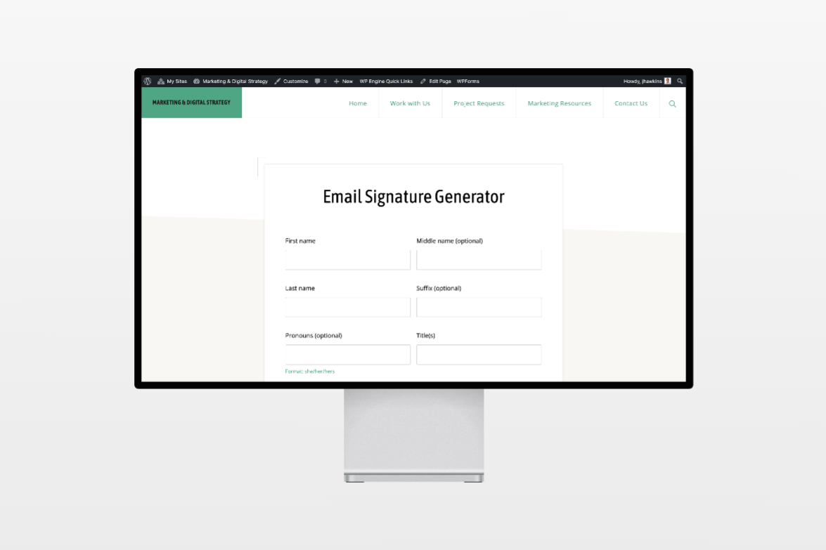 Email Signature Index