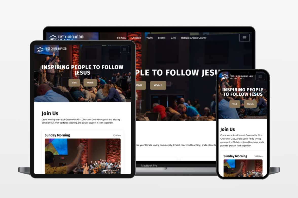 FCOG Website Mockup