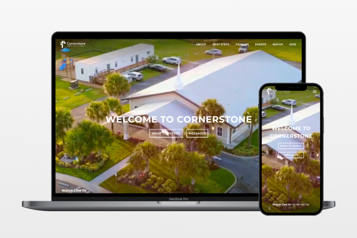 Cornerstone Christian Church Mockup
