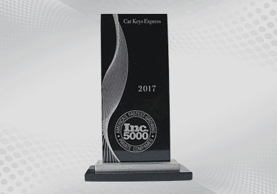 Inc Magazine Awards Car Keys Express for Being One of America’s Fastest-Growing Private Companies.  