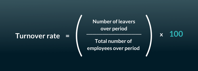 Formula for staff turnover