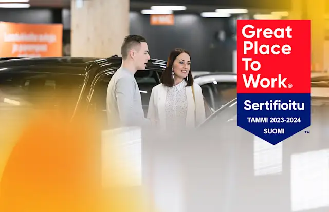 Sakalle jo toistamiseen Great Place to Work -sertifikaatti..