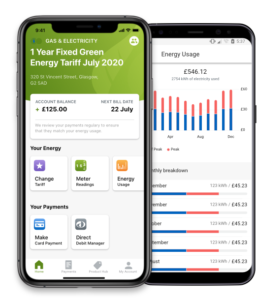 Scottish Power app - usage