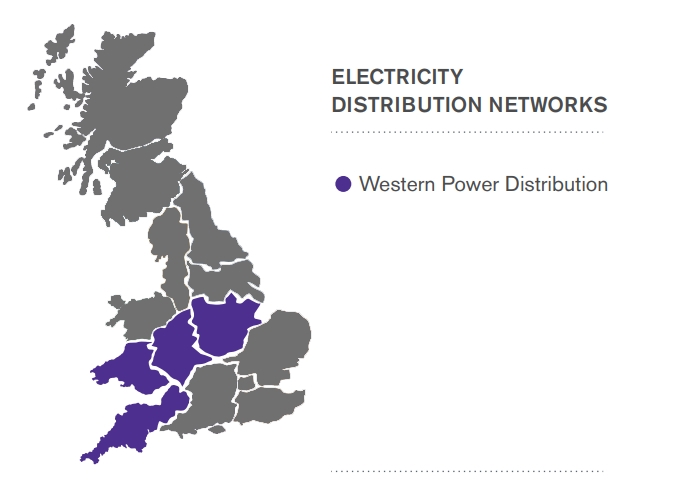 DNO map Western Power Distribution