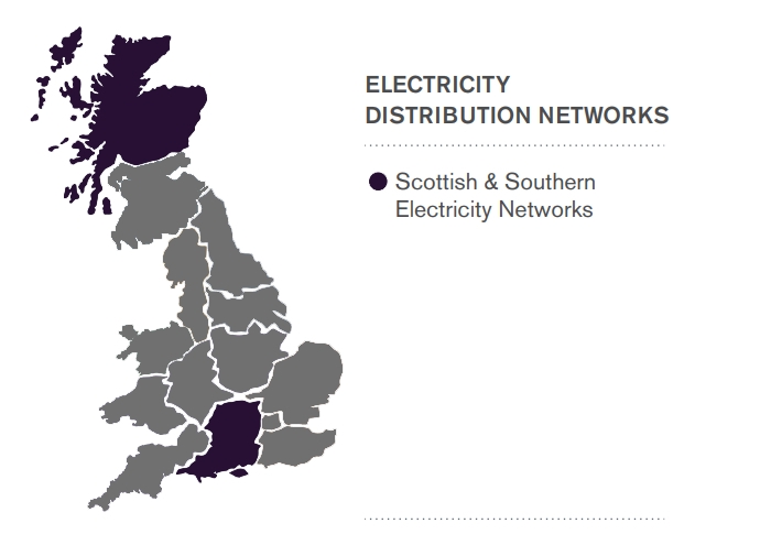 DNO map Scottish & Southern Energy Networks
