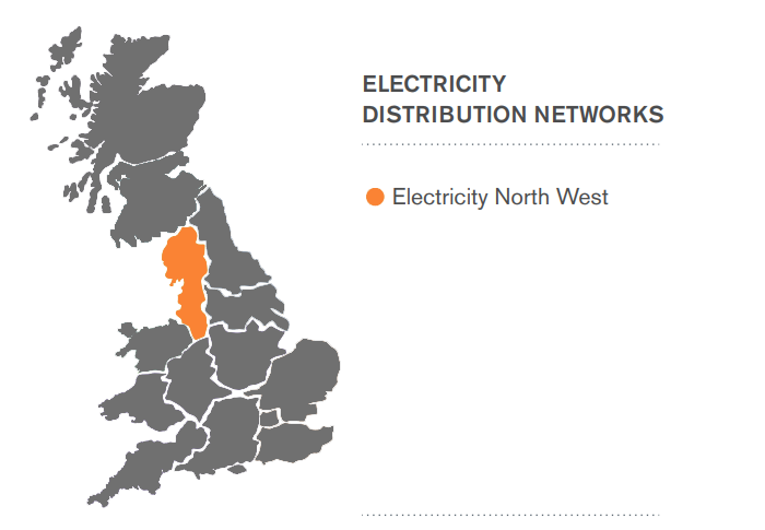 DNO map - Electricity North West
