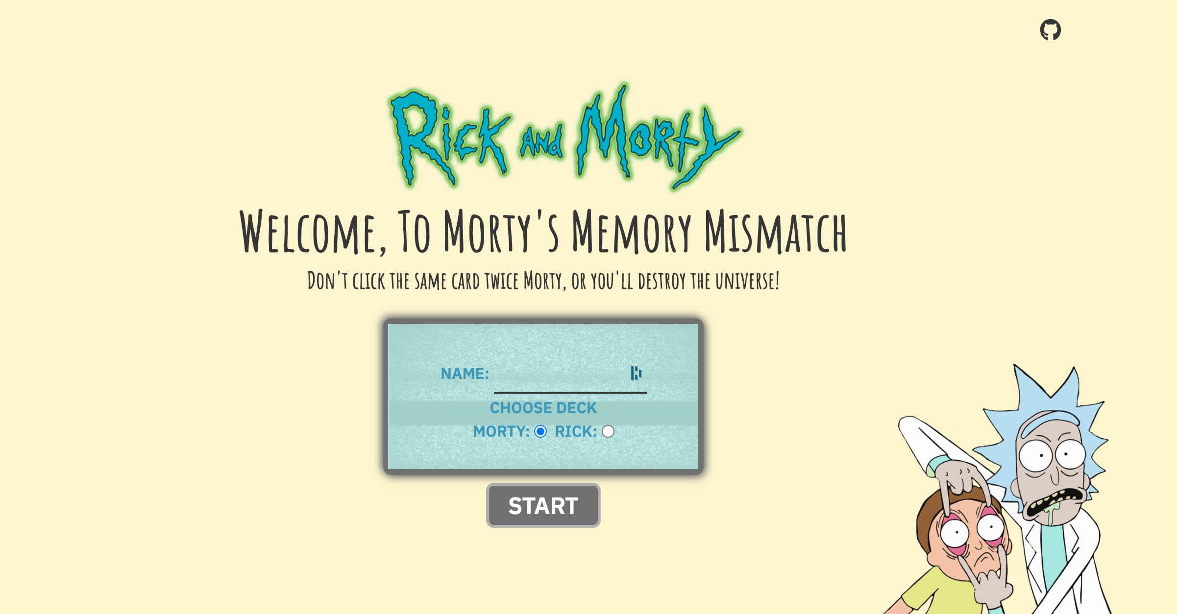 Rick and Morty Memory Cards